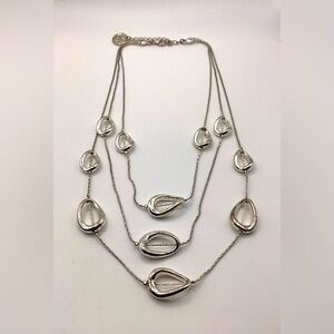 Ann Taylor Silver Tone Necklace